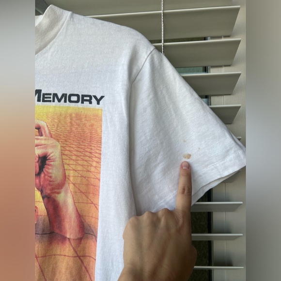 89' Kingston Improve your memory Tee Vintage Single Stitch T-shirt L Cotton - Picture 7 of 11